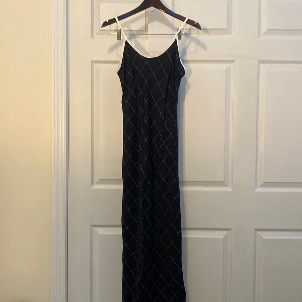 Long Black and White Dress